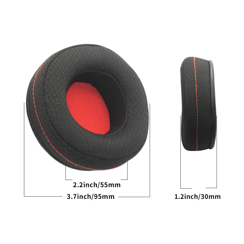 

Thicken Memory Foam Mesh Fabric Earpads Soft PU Leather Earmuff Cushion Cover Repair Parts For XIBERIA K5