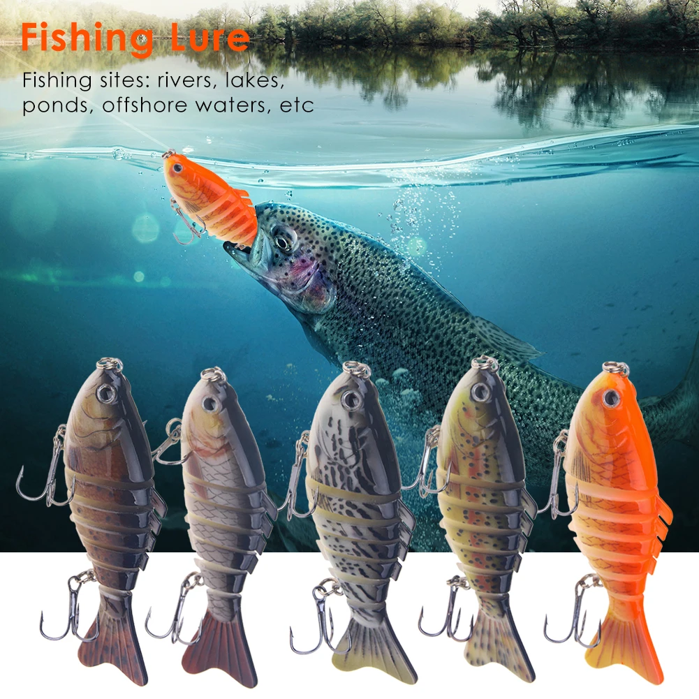 Рыбалка многосекционные шарнирные твердая приманка 1 шт. Высотка каблука 10 см/20g 7