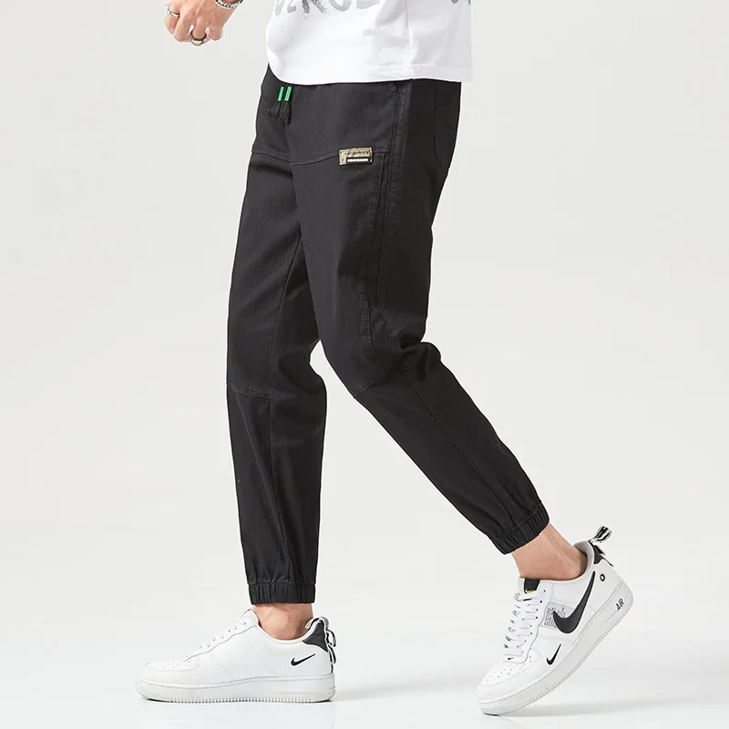 

Trendy spring and autumn jeans men's loose straight pants Hong Kong style leisure