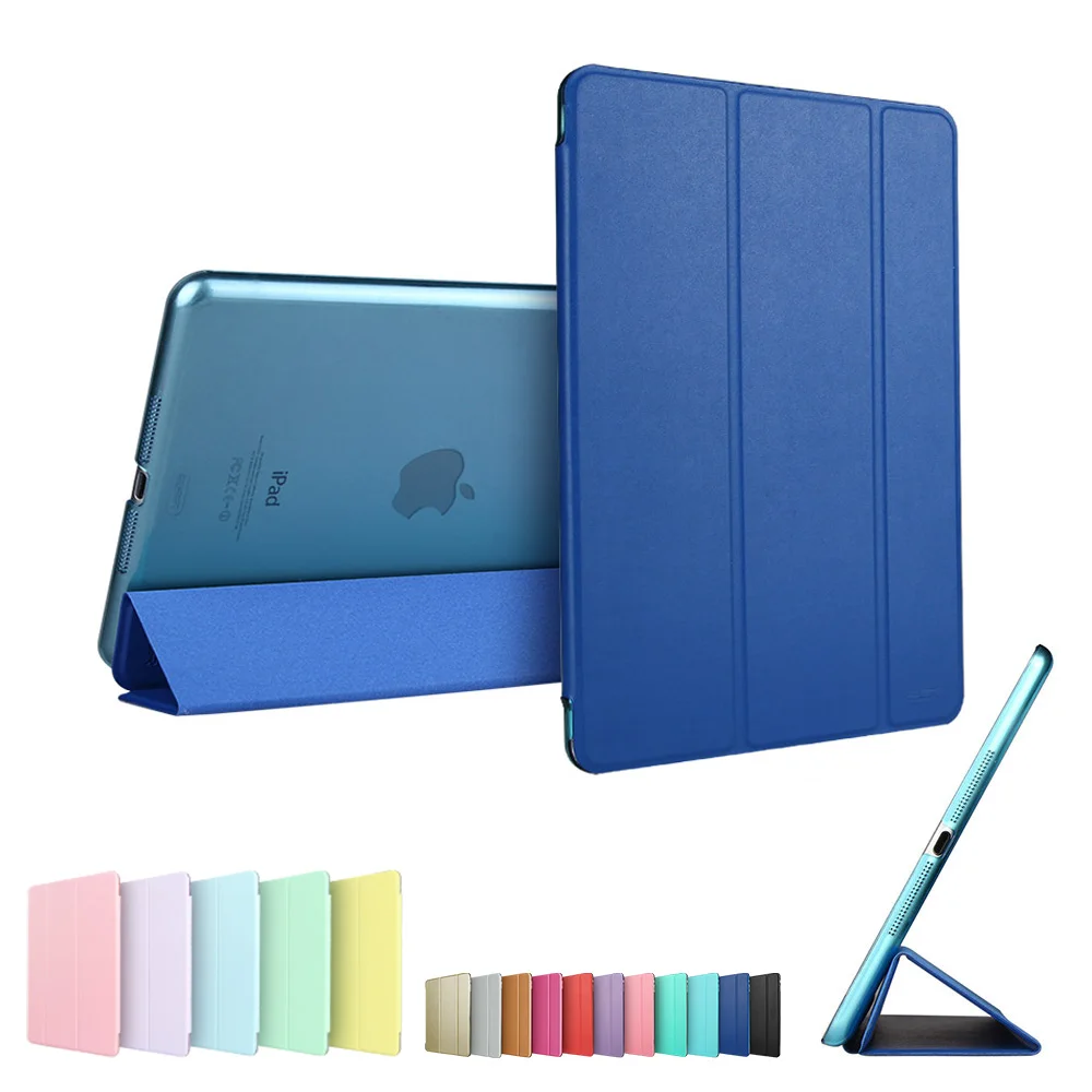 Navy Blue Чехол для iPad Mini 3 2 1, ESR из искусственной кожи, силиконовый мягкий чехол, трехслойная подставка, Авто Режим сна/Пробуждение, умный чехол для iPad Mini 2, чехол - Цвет: Navy Blue