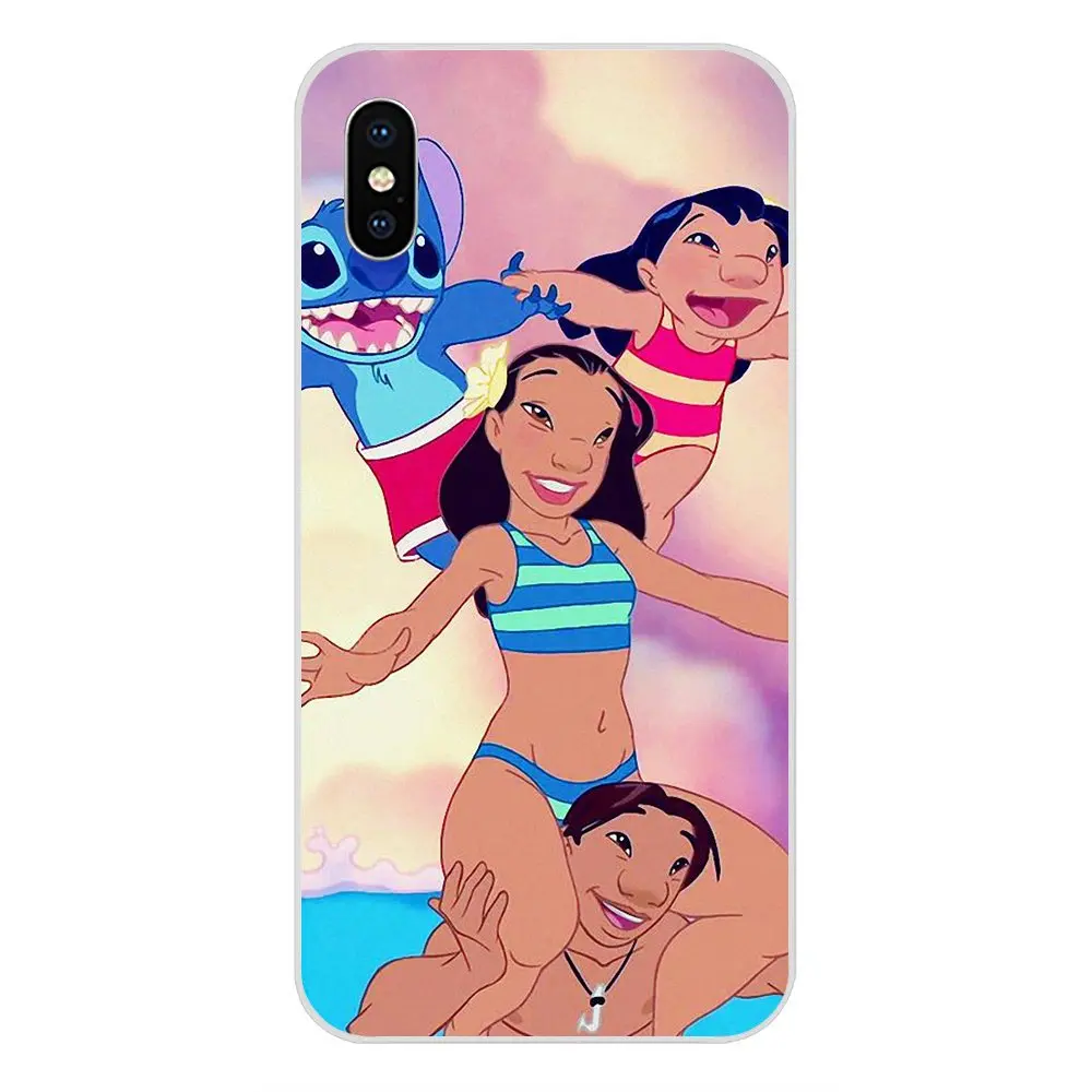 Чехол для телефона Lilo Stich Ohana роскошный Резиновый ТПУ чехол Apple iPhone 4 5 5C 6 6S 7 8 Plus X XS