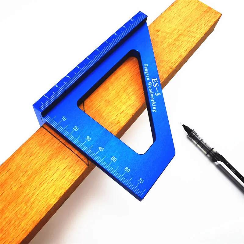 

Woodworking Ruler Square Layout Miter Triangle Ruler 45 Degree 90 Degree Metric Gauge Toohr Measure Tools Woodworking Tools