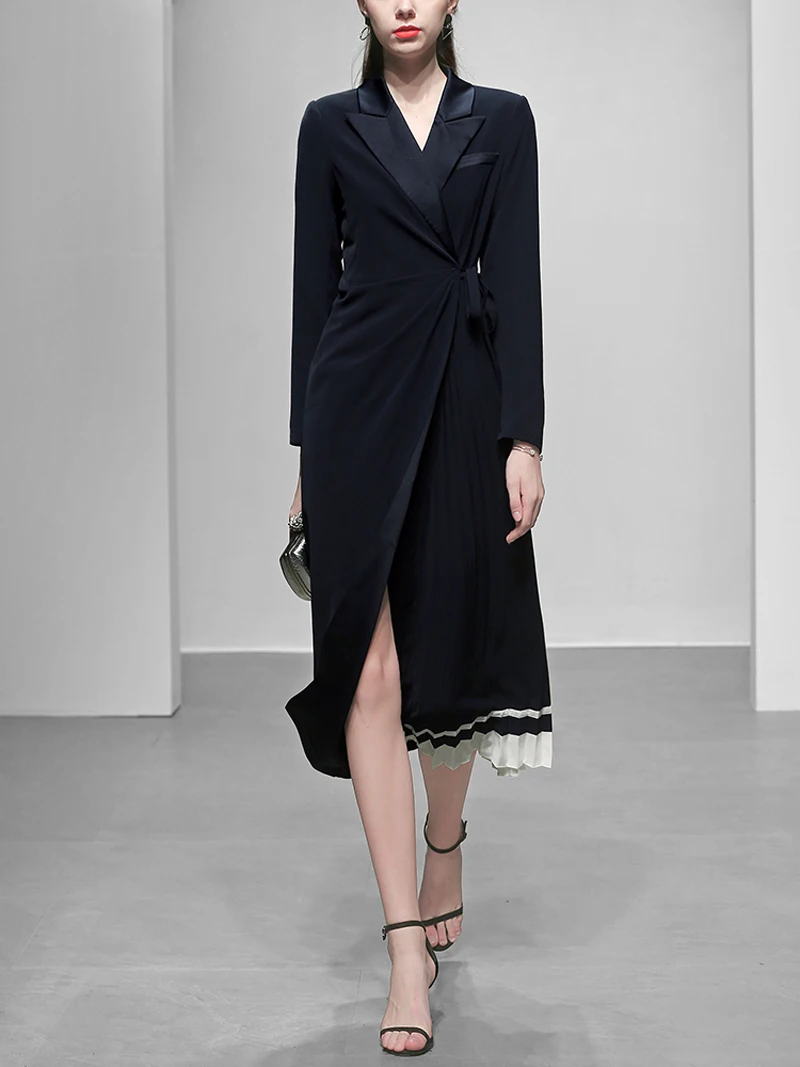 2019 осень зима Подиум модные женские платья бандаж бандажный дизайн футболка с