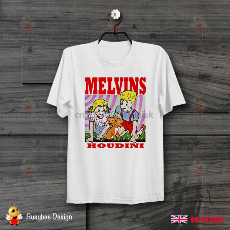 Melvins Гудини металл рок группа Винтаж Ретро крутая футболка унисекс B372|Мужские