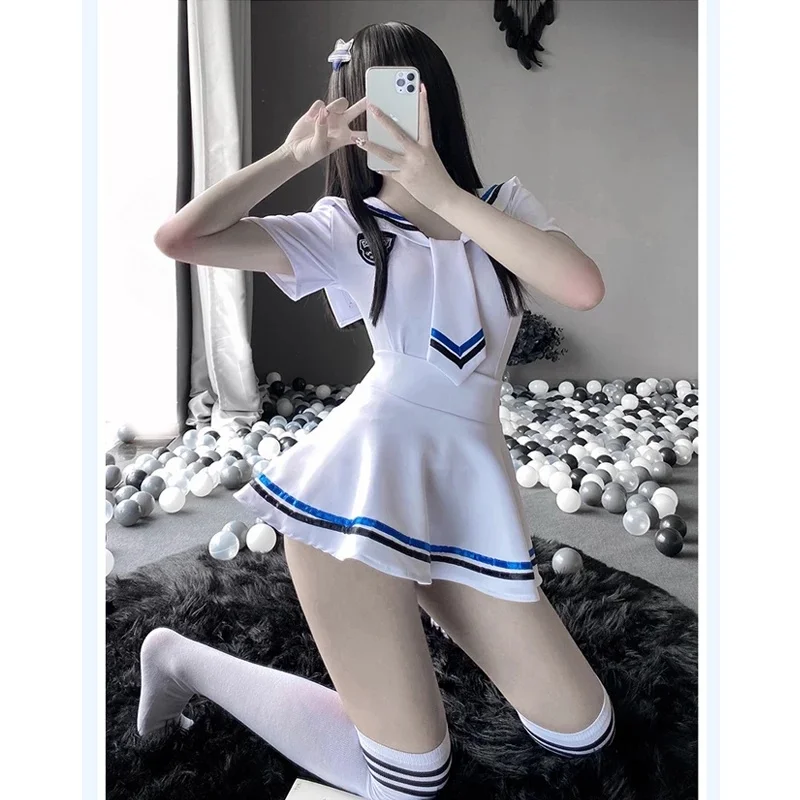 

Sexy Sailor School Girl Outfit Japanese Student Cosplay Erotic Costumes Temptation Uniform Underwear Kawaii schoolgirl