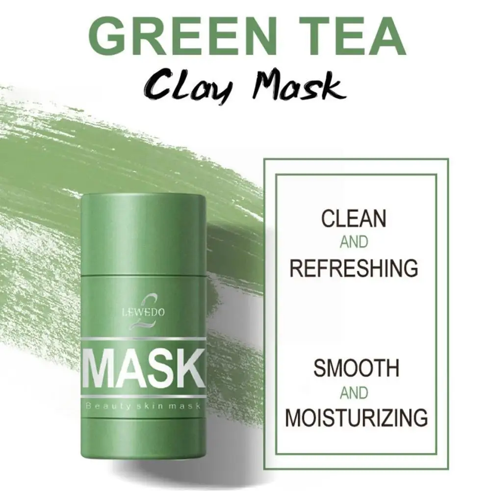 

Очищающая маска для зеленого чая, контроль жирности от черных точек, Антибликовая маска для ухода за кожей, кожей баклажанов глубоко Z5C7