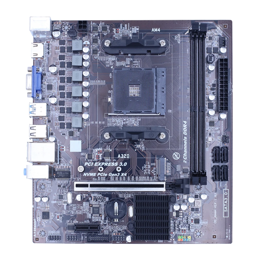 Материнская плата AM4 A320 жесткий диск для настольного компьютера array SATAIII USB 3 0 DDR4 16G