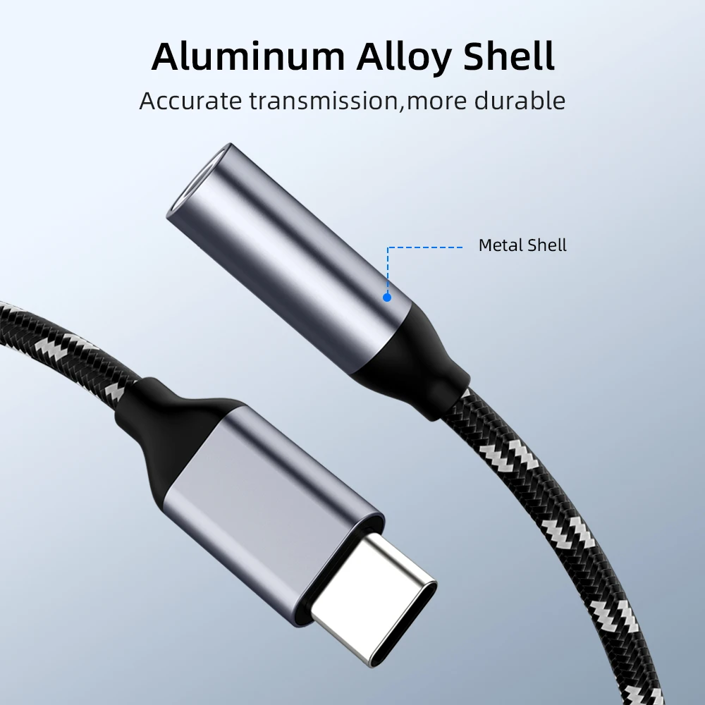 Кабель для наушников с разъемом типа C на 3 5 мм аудиоадаптер USB AUX Huawei mate 10 P20 pro Xiaomi Mi