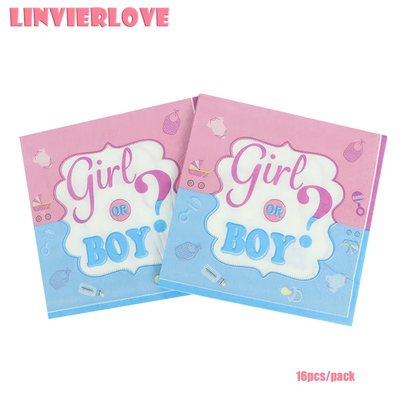 LINVIERLOVE набор одноразовой посуды для девочек и мальчиков розовый синий | Дом сад