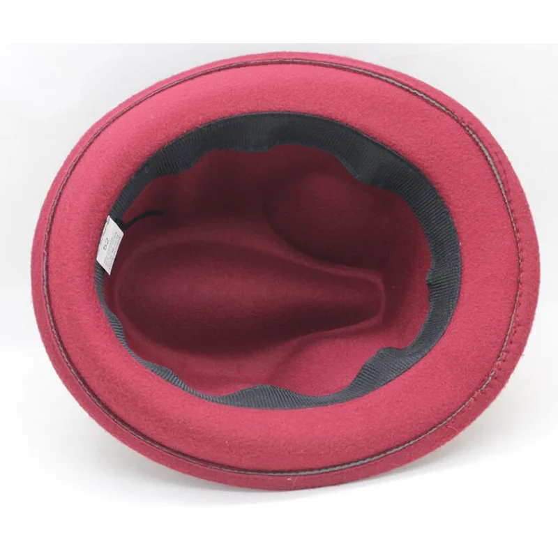 

9Colours Jazz Caps Gentleman Hats Imitation Woolen Women Men Ladies Fedoras Top Hat European American Round Caps Bowler Hats