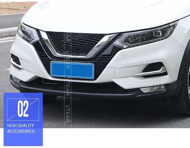 Vtear для ниссан кашкай j11 Nissan Qashqai j11 Dualis Противотуманные фары Крышка передний задний корпус внешний Хромированный украшение автомобиля-Стайлинг Аксессуары