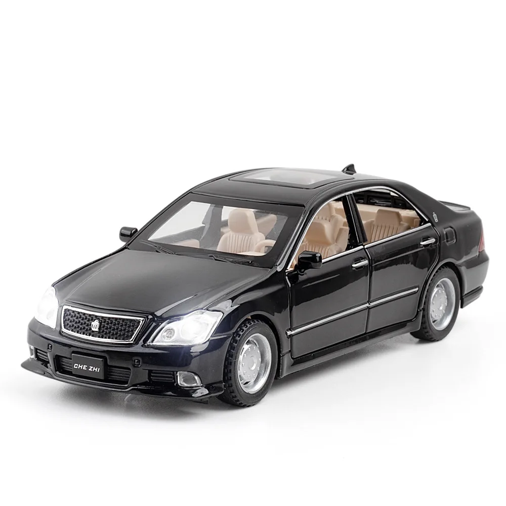

Модель автомобиля Toyota Crown в масштабе 1:32, деловая акустическая модель автомобиля из сплава, детская игрушка для подарка