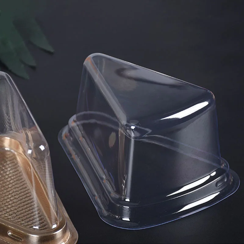 1 шт. портативные треугольные коробки для торта прозрачная Водонепроницаемая