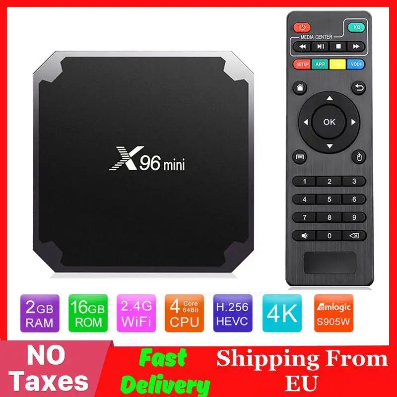 X96 Мини Android tv BOX 2G/16G Amlogic S905W 1G/8G четырехъядерный 2,4G WiFi X96mini смарт-приставка Android 7,1 4K медиаплеер