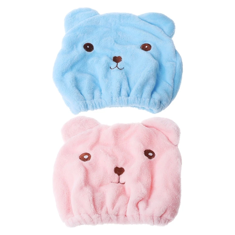 Для женщин девочек сухих волос Кепки головка завернутый Полотенца поглощения