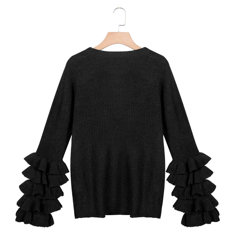 

Plus size 3xl women sweater Casual long sleeve knitted sweater 2020 pull femme hiver