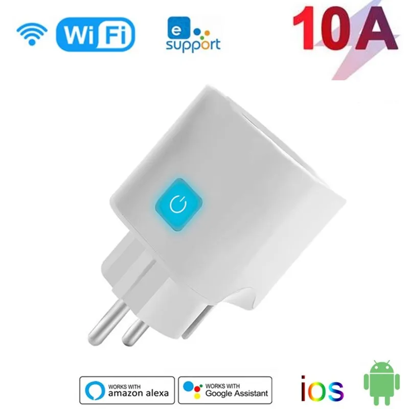 

Умная розетка с поддержкой Wi-Fi и голосового управления, 10 А