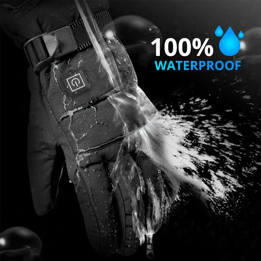 Зимние теплые перчатки для верховой езды лыжные с электрическим подогревом