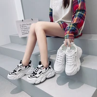 autumn 2021 new korean version daddy shoes students running sports shoes heightening shoes leisure fashion women