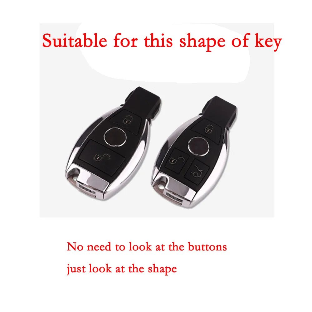 Fashion Print Carbon Fiber Car key cover fobs shell case for Mercedes Benz W203 W204 W212 CLK C180 E200 AMG C E S Class CLS CLA |