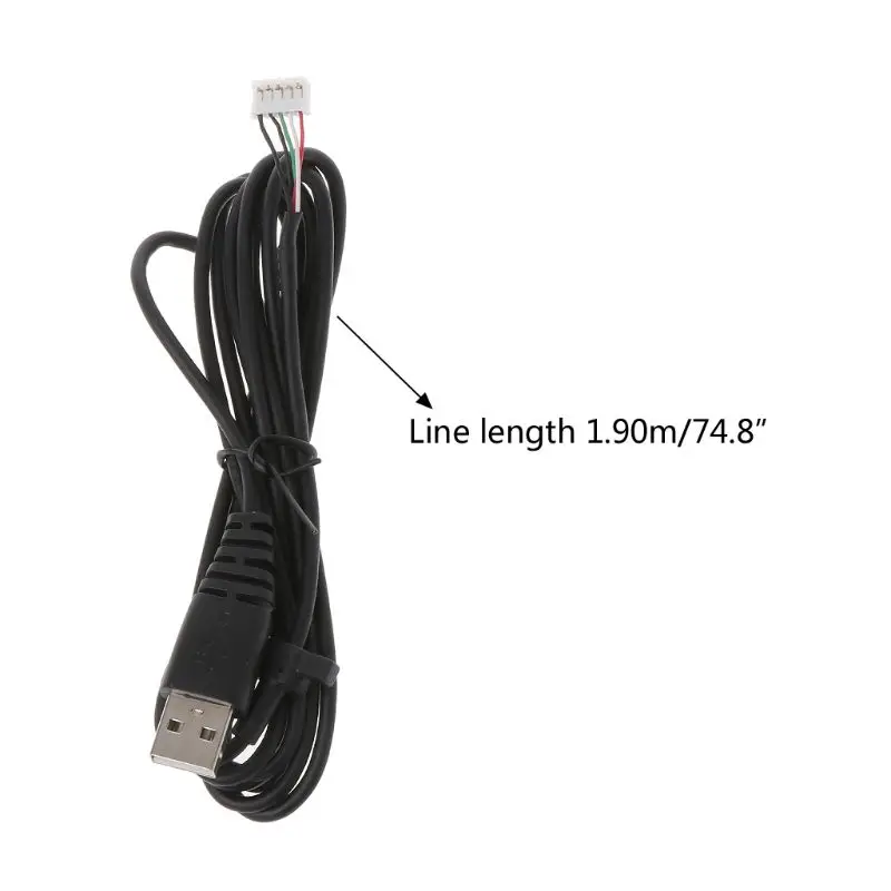 

USB Soft Mouse Cable Line Replacement Wire For SteelSeries Rival 100 Mouse Replacement Cable