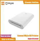 Принтер Xiaomi AR Photo Mini Pocket, 300 точекдюйм, портативный, 500 мА  ч, карманный принтер для фотографий с печатной бумагой Mijia