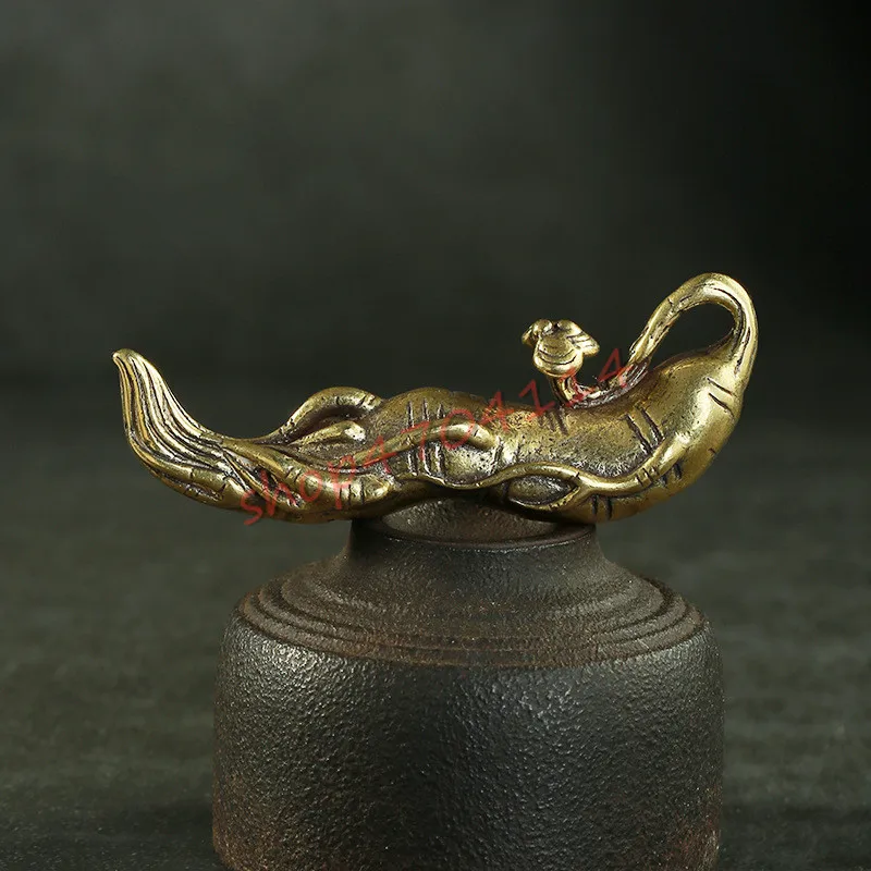 

Креативная Чистая латунь, женьшень-Долголетие небольшие украшения, изысканные поделки, безделушки