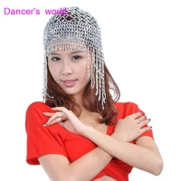 wholesale belly dance clothes women belly dance beads hat girls belly dance tassel hat belly dance head accessories
