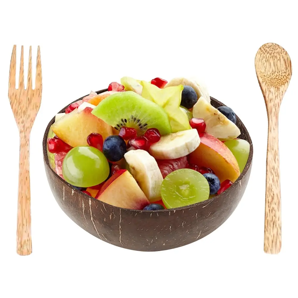 Чашка в виде кокоса деревянные чаши риса Лапша чашки для рисового супа с