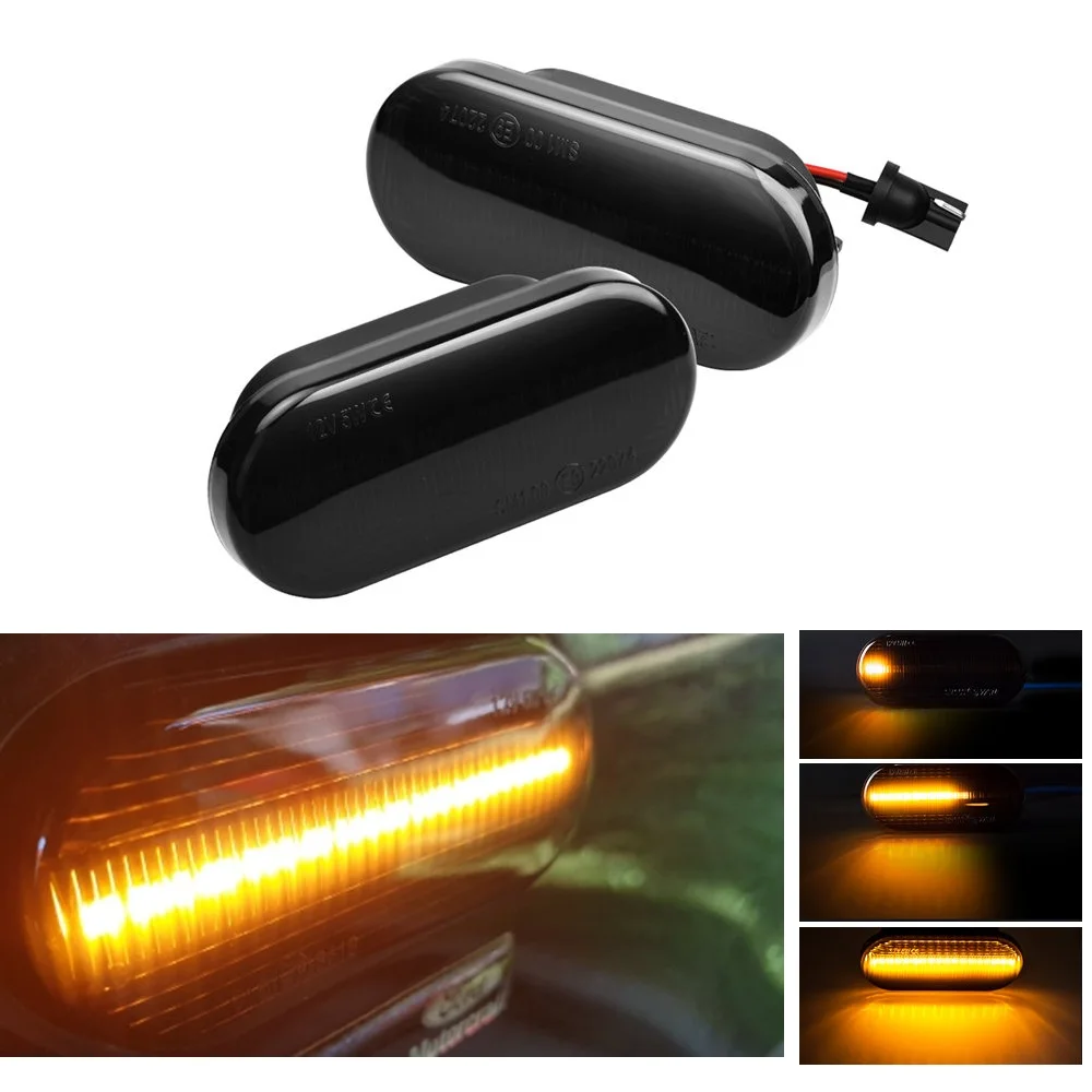 2x для Skoda Octavia 1U Seat Leon 1M Toledo Cordoba Ibiza 6L светодиодный динамический боковой маркер