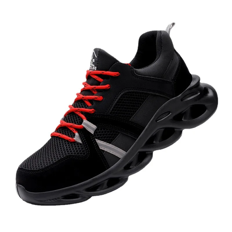 

New breathable mesh brow keep shoes EVA bottom to smash puncture proof proof safe protection in baotou steel work shoes 36 to 48