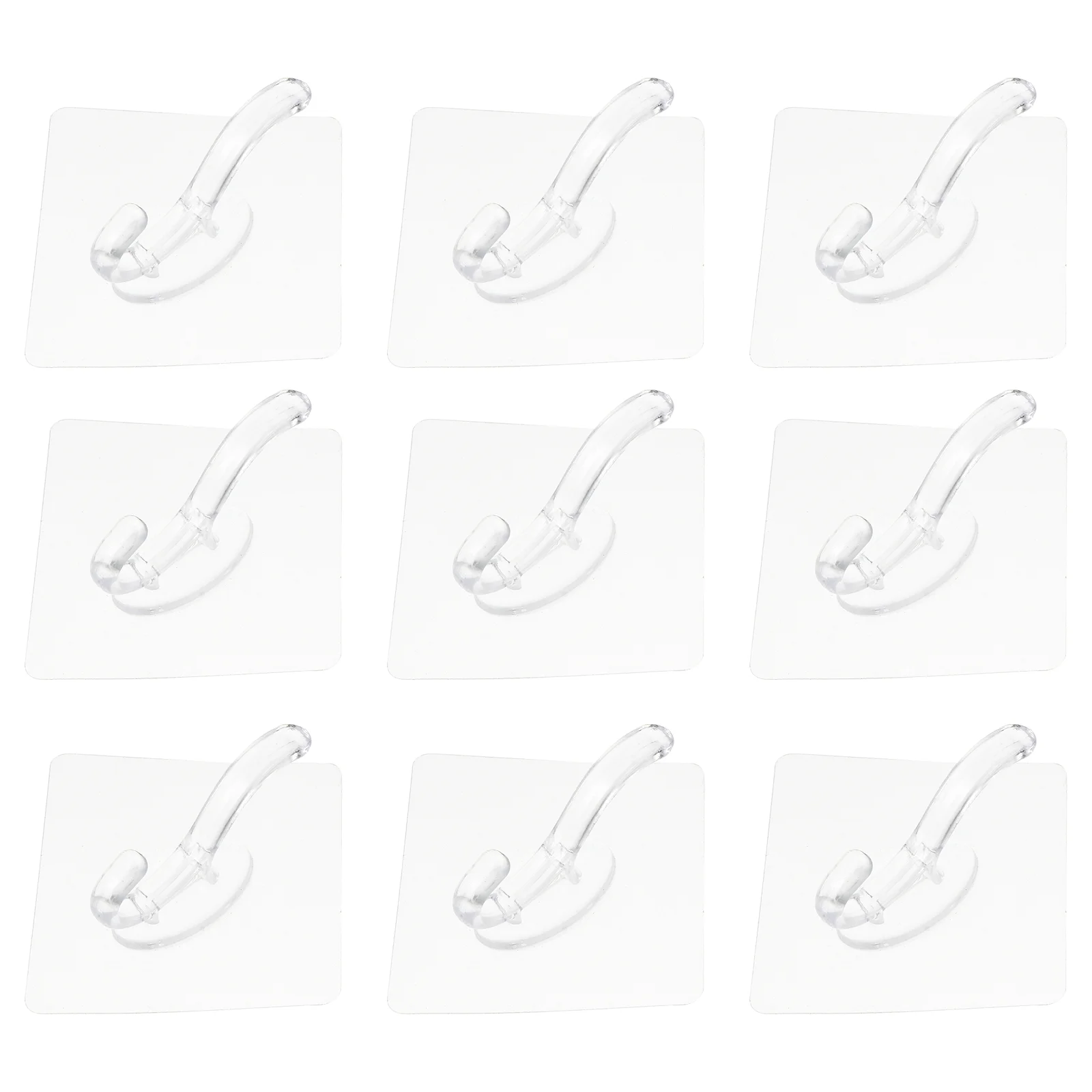 

1 Set 30 Pcs Wall Mounted Drilling Storage Hooks Waterproof Hooks (Transparent)