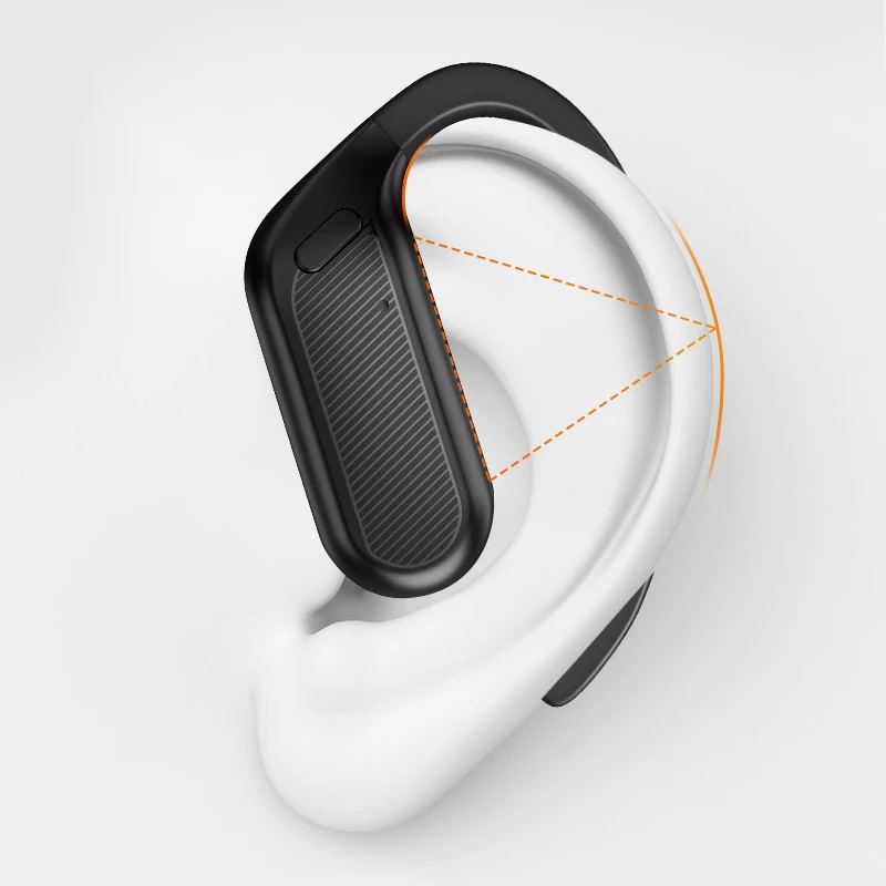 

Wireless Headset Hanging Ear Bluetooth 5.2 Headset 9D Stereo Heavy Bass Surround Sound LED Smart Cold Light Digital Display