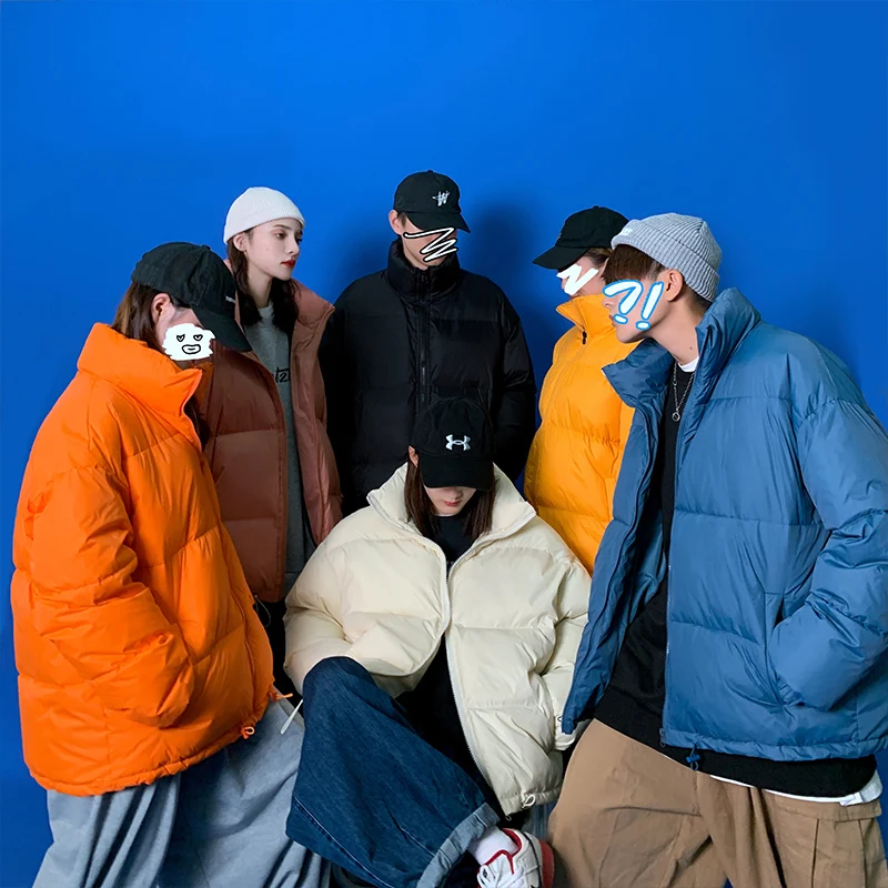 Winter Jacket Women Men Couple Cotton Padded Jacket Female Parka Coat Women Puffer Jacket Oversize Casaco Winter Jacket Men