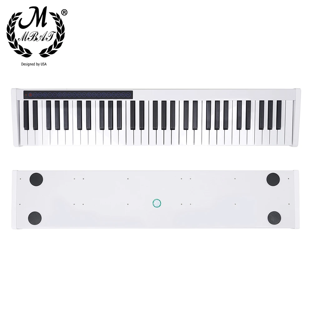 M MBAT 61 tasti tastiera elettronica intelligente per pianoforte uscita  MIDI 128 toni 128 ritmo 20 canzoni Demo pianoforte professionale portatile  rI73Kxztx