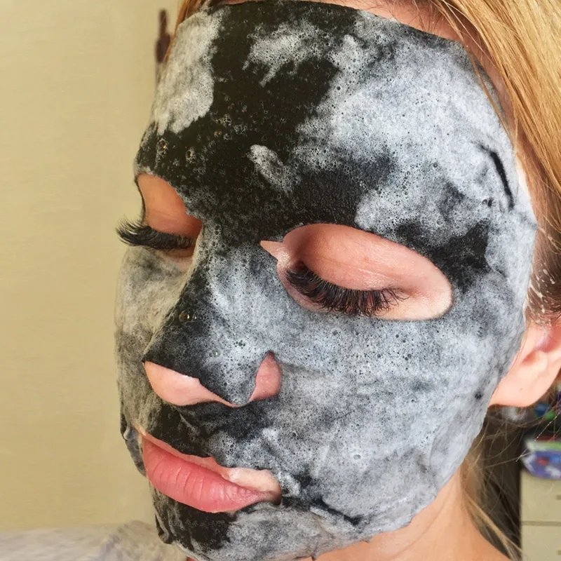 Detox кислородная пузырьковая маска Корейская Косметическая увлажняющая с
