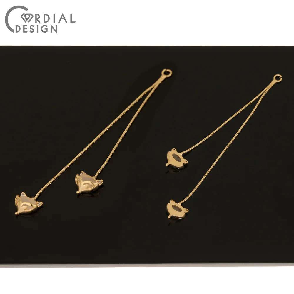 

Cordial Design 20Pcs 8*69MM Jewelry Accessories/CZ Charms/Cat Eye Effect/Genuine Gold Plating/Hand Made/DIY/Earring Findings