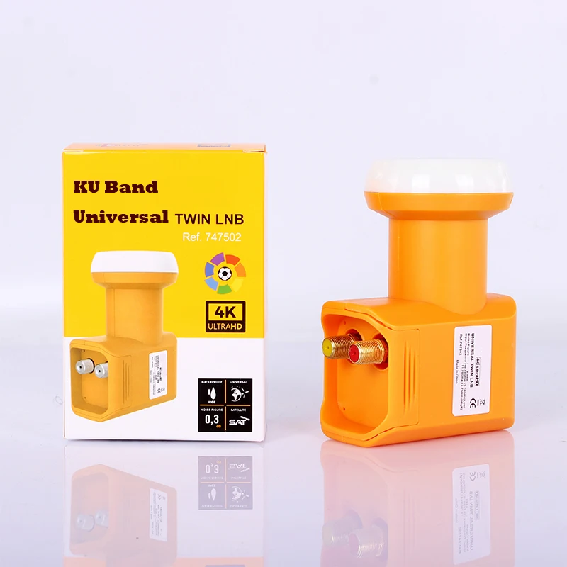 Star com универсальный Ku Band LNB для спутникового ресивера Ultra HD 4K сигнал Twin шум 0 3 дБ DVB S2