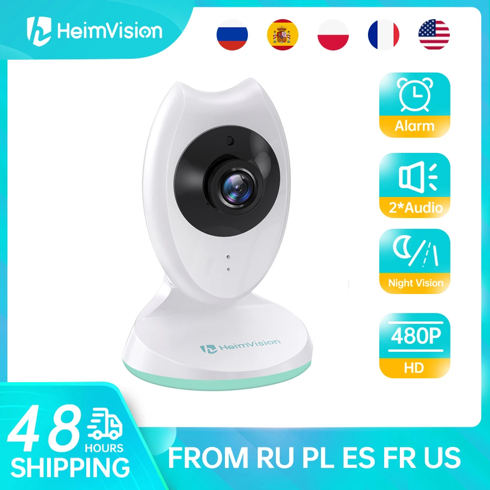 HeimVision HM132-C Baby Extra Camera Night Vision 2 Way Audio VOX Mode Wider Lens Camera Only work with HM132 Baby monitor