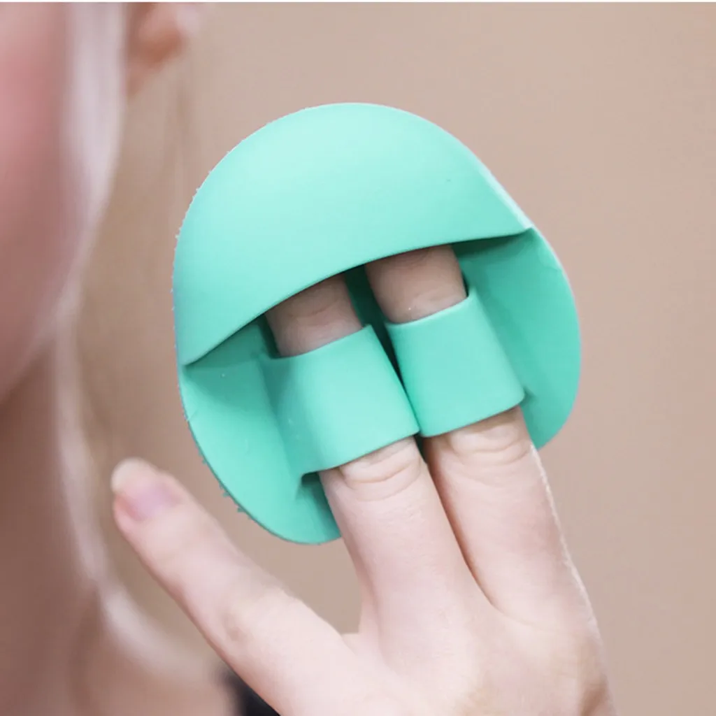 1 шт. набор мягкий ручной силиконовая щетка для чистки лица Мягкая