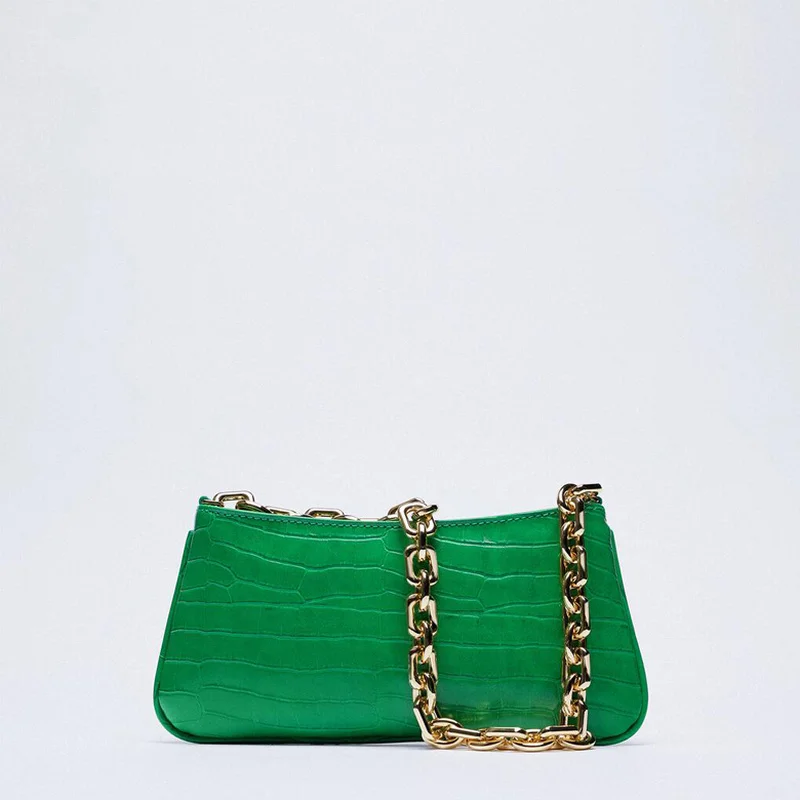 

2022 Новая модная сумка под руку женская сумка из искусственной кожи женская сумка на цепочке украшенная животным принтом сумка на плечо