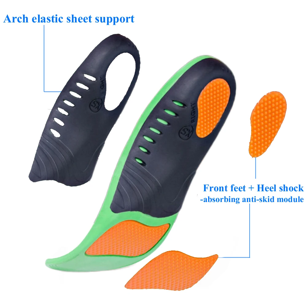 Ортопедические стельки из ПУ кожи коррекция плоскостопия и искривления ноги