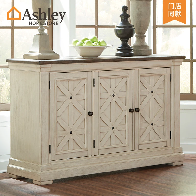

American eat edge ark shelf light luxury retro solid wood wine ark cabinet D647 kitchen restaurant