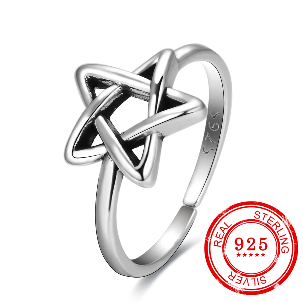 Корейская версия кольца из стерлингового серебра 925 пробы геометрические РЕТРО