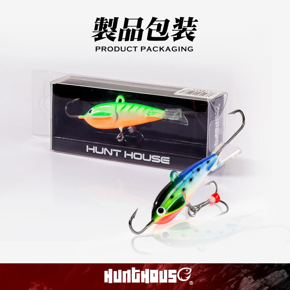 Hunthouse Ice Fishing Lures Jig Bait Balancer Sinking 30mm/5.5g 35mm/11g 45mm/18g Winter Fishing Hard Bait Bass Pesca Tackle