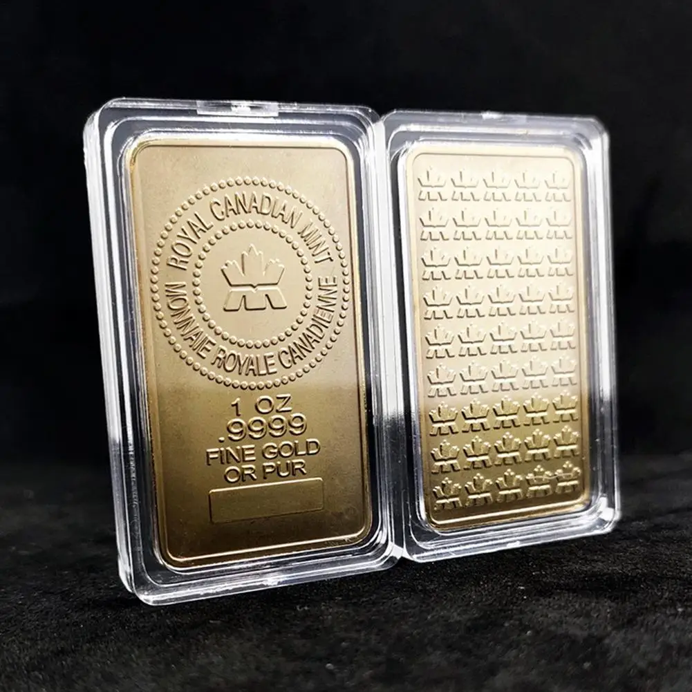 2021 Commemorative Coin Maple Leaf Canadian Gold Coins Rectangular For Collection Decoration Souvenir Gift | Дом и сад