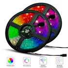 Светодиодный светильник с USB 2835SMD DC5V гибкий светодиодный светильник с лентой RGB 1- 5 м для телевизора Настольный экран подсветильник ка Диодная лента 5z