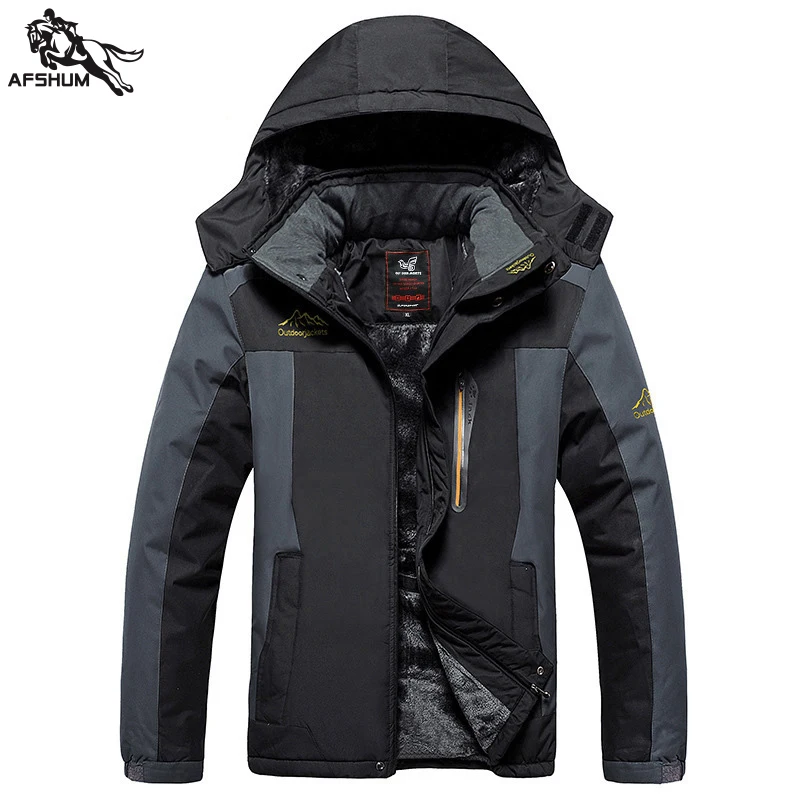 Зимняя одежда для мужчин 7XL 8XL 9XL куртка плюс бархат утолщение с капюшоном ветровка парка мужские повседневные теплые хлопковые куртки пальто