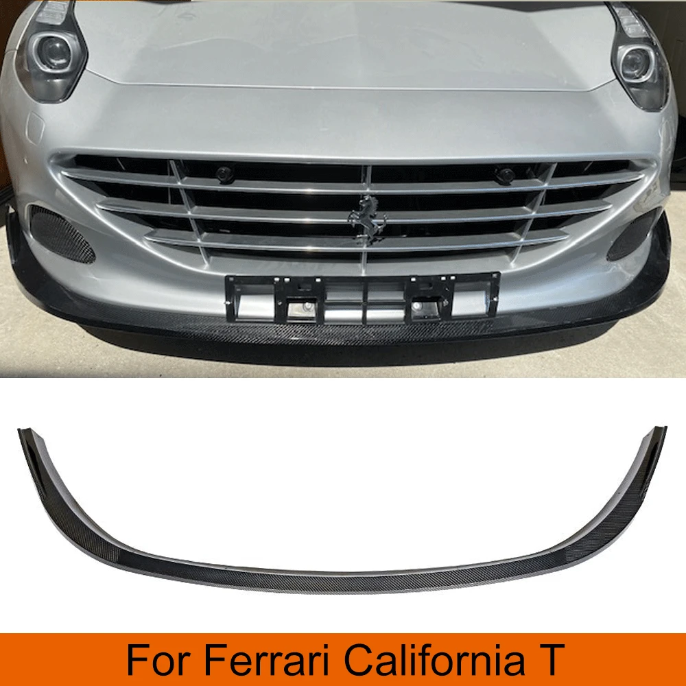 Передний бампер из углеродного волокна спойлер для Ferrari California T 2015 2018 передний губ