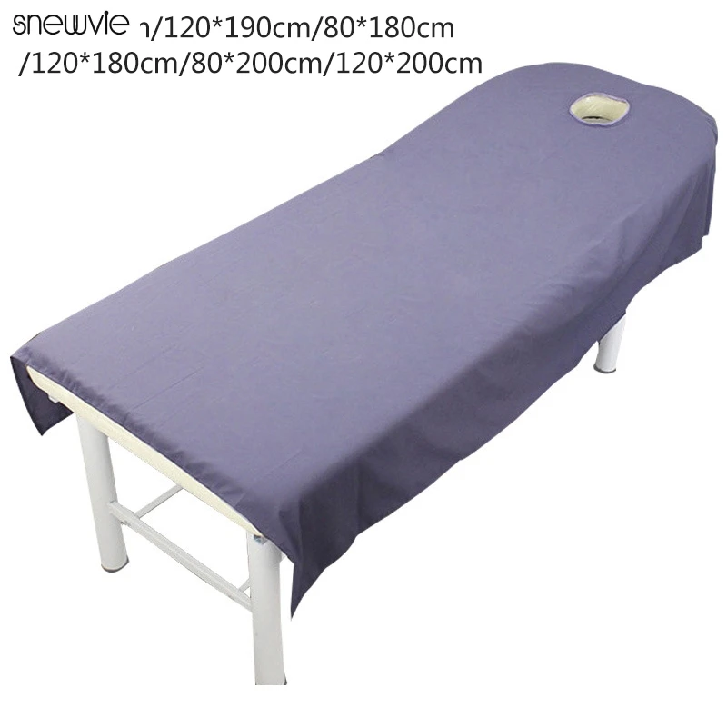 Beauty Salon Bed Sheets Skin-friendly SPA Massage Treatment Table Cover with Face Breath Hole 190x80cm | Дом и сад
